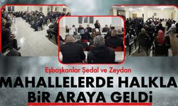 Eşbaşkanlar Şedal ve Zeydan mahallelerde halkla bir araya geldi