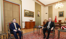 TBMM Başkanı Kurtulmuş, Adalet Bakanı Gürlek'i kabul etti