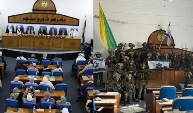 İsrail ordusu Hamas yönetimindeki parlamento binasına girdi