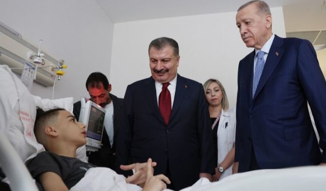Cumhurbaşkanı Erdoğan'dan Gazze’den getirilen hastalara ziyaret