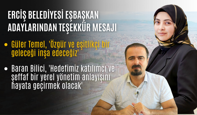 Erciş Belediyesi Eşbaşkan Adaylarından Teşekkür Mesajı