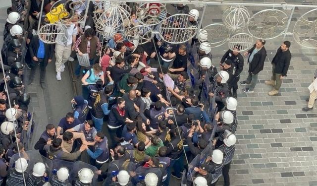 İsrail protestosunda polis şiddeti