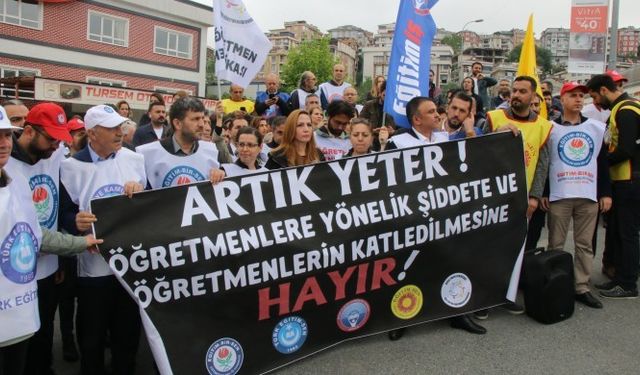 Eğitim sendikaları Oktugan'ın katledilmesini protesto etti
