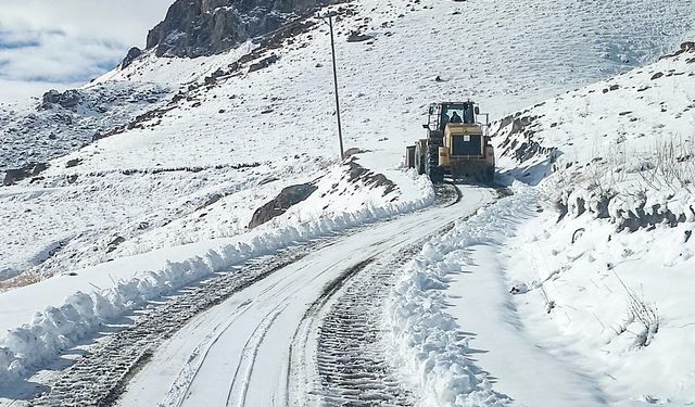 Van Büyükşehir Belediyesi’nden kar temizleme ve yol çalışması