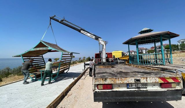 Tuşba Belediyesi, Mollakasım Sahili’nde kamelya çalışmalarını tamamladı