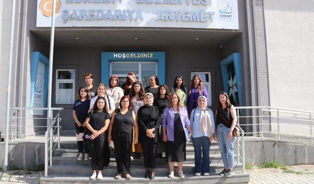 GABB heyeti, Edremit Belediyesi’nde kadın projelerini yerinde gözlemledi