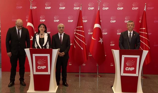 DEM Parti İmralı Heyeti, CHP’yi ziyaret etti... Pervin Buldan: “Cumhuriyet Halk Partisi'nin yapıcı rolüne büyük bir önem
