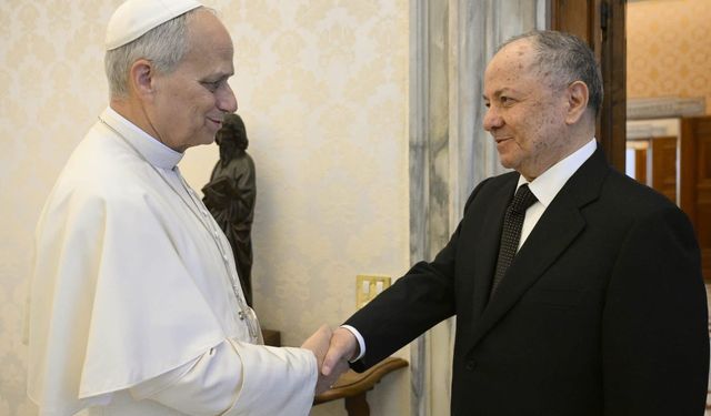 Mesud Barzani Vatikan’da Papa ile görüştü