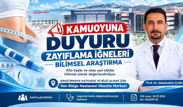 Van’da zayıflama iğnelerinin etkileri bilimsel araştırmayla incelenecek