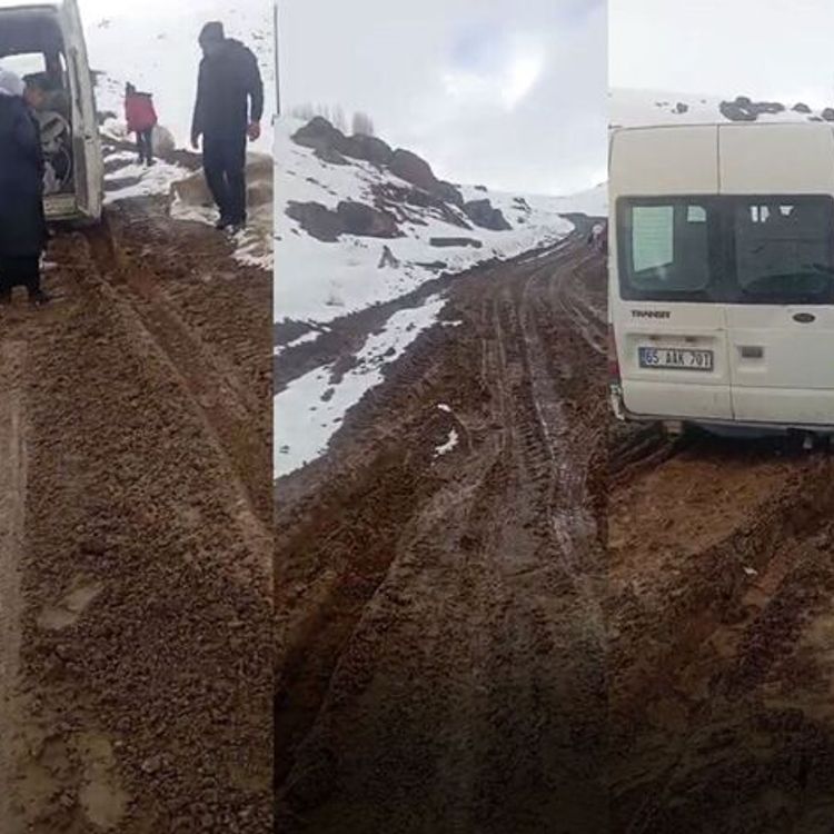 Erciş’te köylüler 4 aydır çamur içinde: 4 aydır çocuklar okula gidemiyor