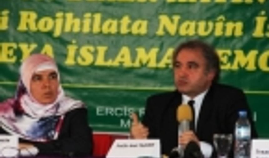 Erciş'te Demokratik islam kongresi Ortadoğuda islam ve şiddet konulu konferans düzenlendi