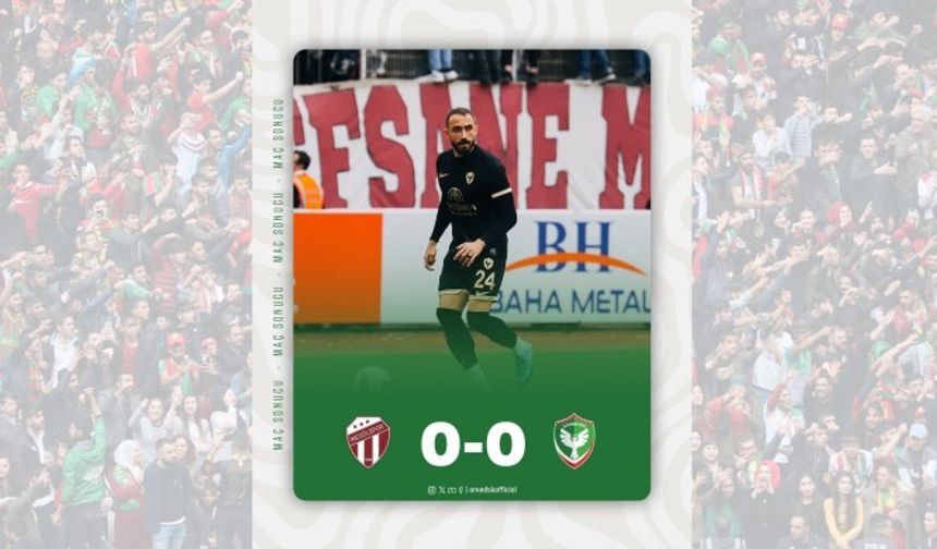 Amedspor deplasmanda bir puanla döndü