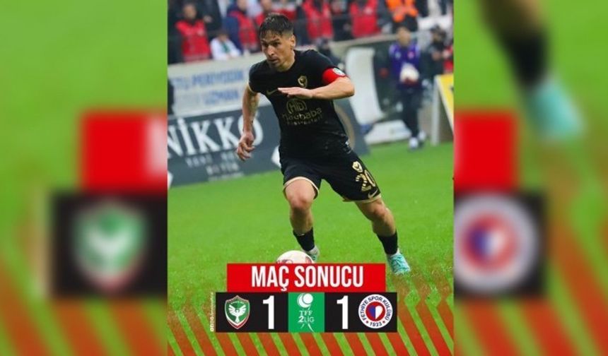 Amedspor sahasında berabere kaldı
