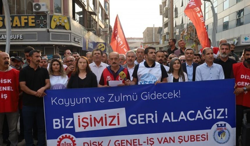 Van'da kayyımın işten çıkardığı emekçilerden eylem kararı: “Talimatı AKP il başkanı veriyor”