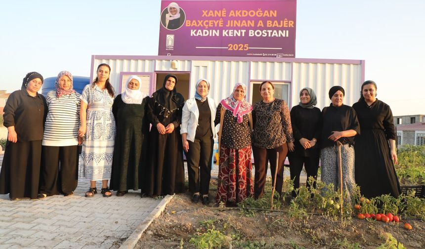 Tuşba Belediyesi ‘Xanê Akdoğan Kadın Kent Bostanı’nda ilk hasat sevinci