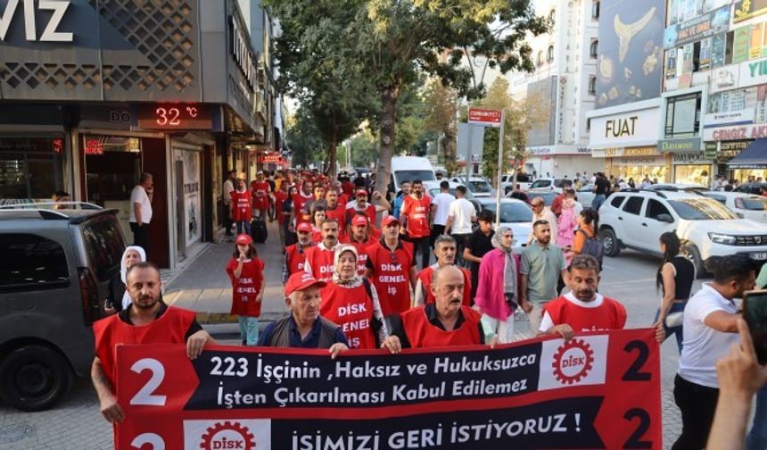 Van’da kayyım yönetimi protesto edildi: 223 işçi için yürüyüş ve basın açıklaması