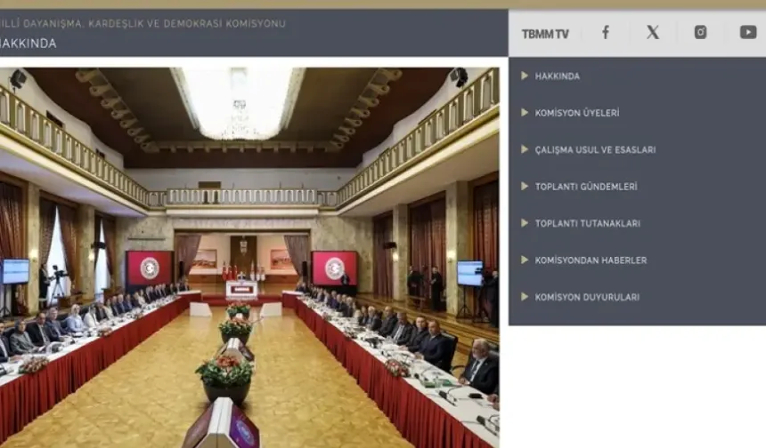 TBMM'nin yeni komisyonuna özel internet sitesi hazırlandı