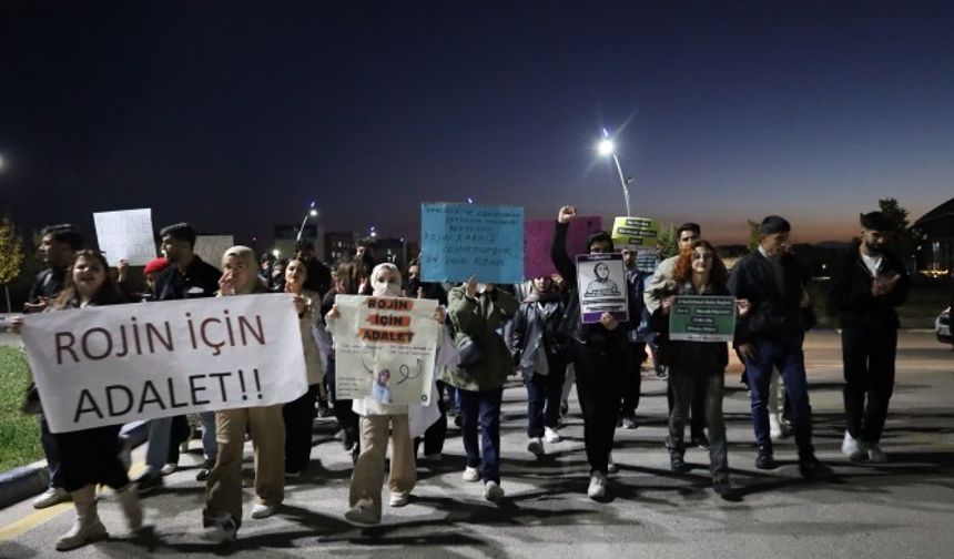 Van'da öğrenciler Rojin Kabaiş için ATK'ye yürüdü