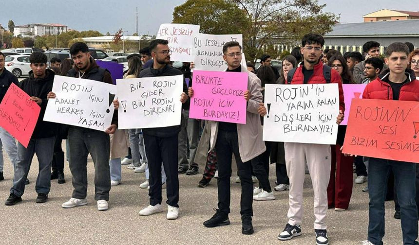 Van'da üniversite öğrencileri Rojin Kabaiş için yürüdü: İntihar etti denilerek unutulmasın