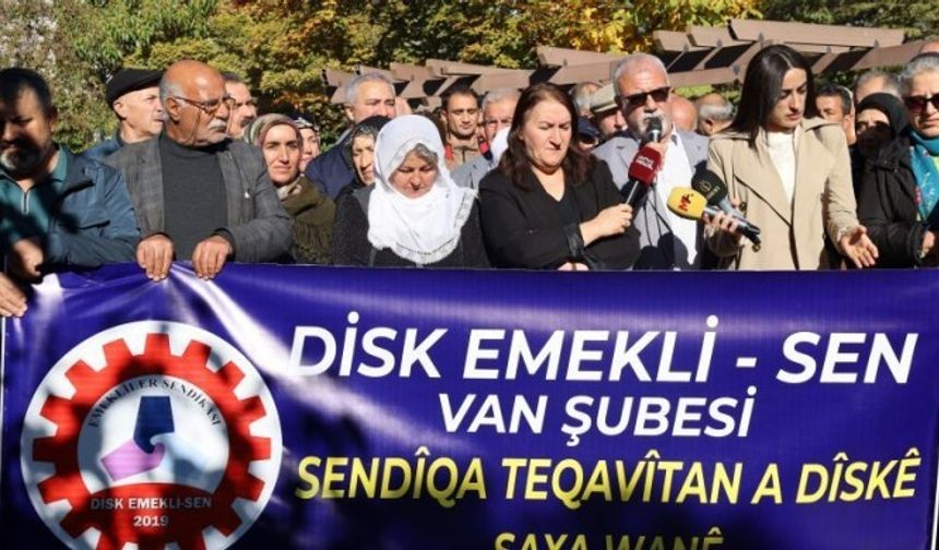 Van'da Emekli-Sen’den Rojin için eylem: Failleri bulunsun