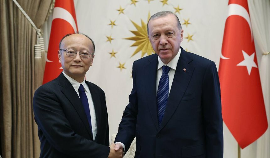 Cumhurbaşkanı Erdoğan, Asya Kalkınma Bankası Başkanı Kanda'yla görüştü