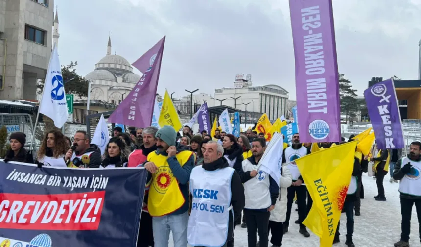 Van’da kamu emekçileri iş bıraktı: “Grev haktır, ek zam hemen şimdi!”