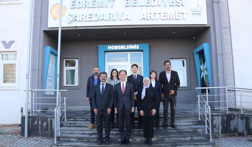 Japon heyetten Edremit Belediyesi’ne ziyaret