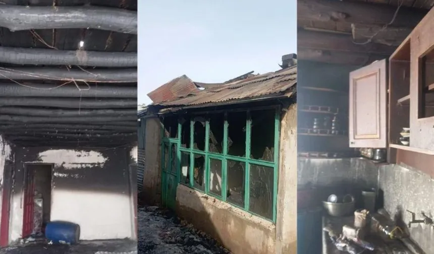 Van’ın İpekyolu ilçesinde soba yangını: Ev kullanılamaz hale geldi