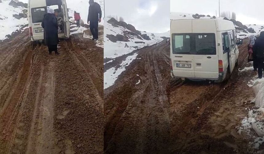 Erciş’te köylüler 4 aydır çamur içinde: Çocuklar okula gidemiyor